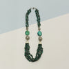 Our Melachite neckpiece made with recycled nickel