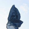 hand block printed indigo mul stoles