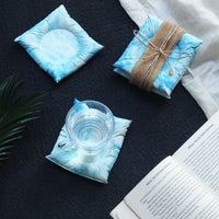 Concrete Cushion Coasters - blue (set of 4)