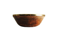 Fruit Bowl (Wood & Brass )