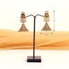 Temple Earrings (Hammered Brass)