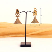 Temple Earrings (Hammered Brass)