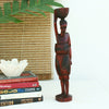 Wooden tribal woman for home decor