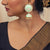 Mint green Meena earrings