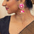 Fuschia Meena Earrings