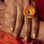 Kundan Ring (Pink and gold)